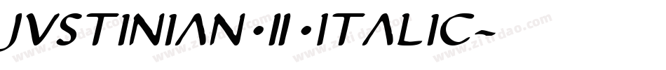 Justinian 2 Italic字体转换